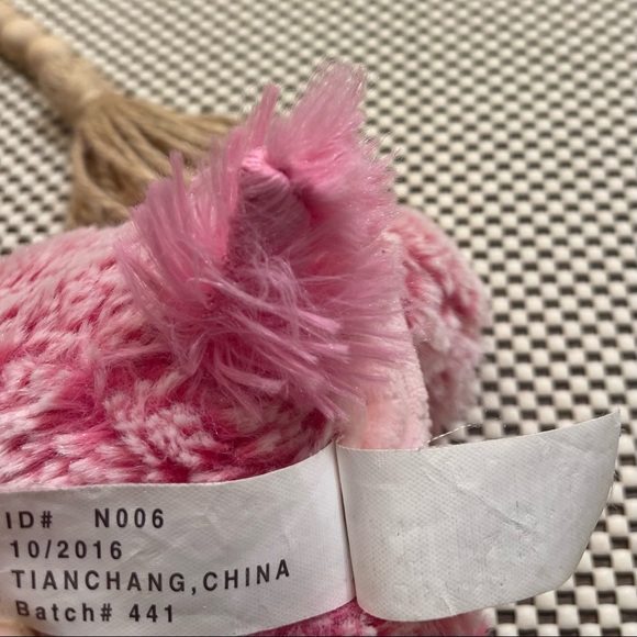 Kellytoy Unicorn Pink Sugar Loaf Corduroy 8” Stuffed Animal Lovey Plush - Picture 9 of 12